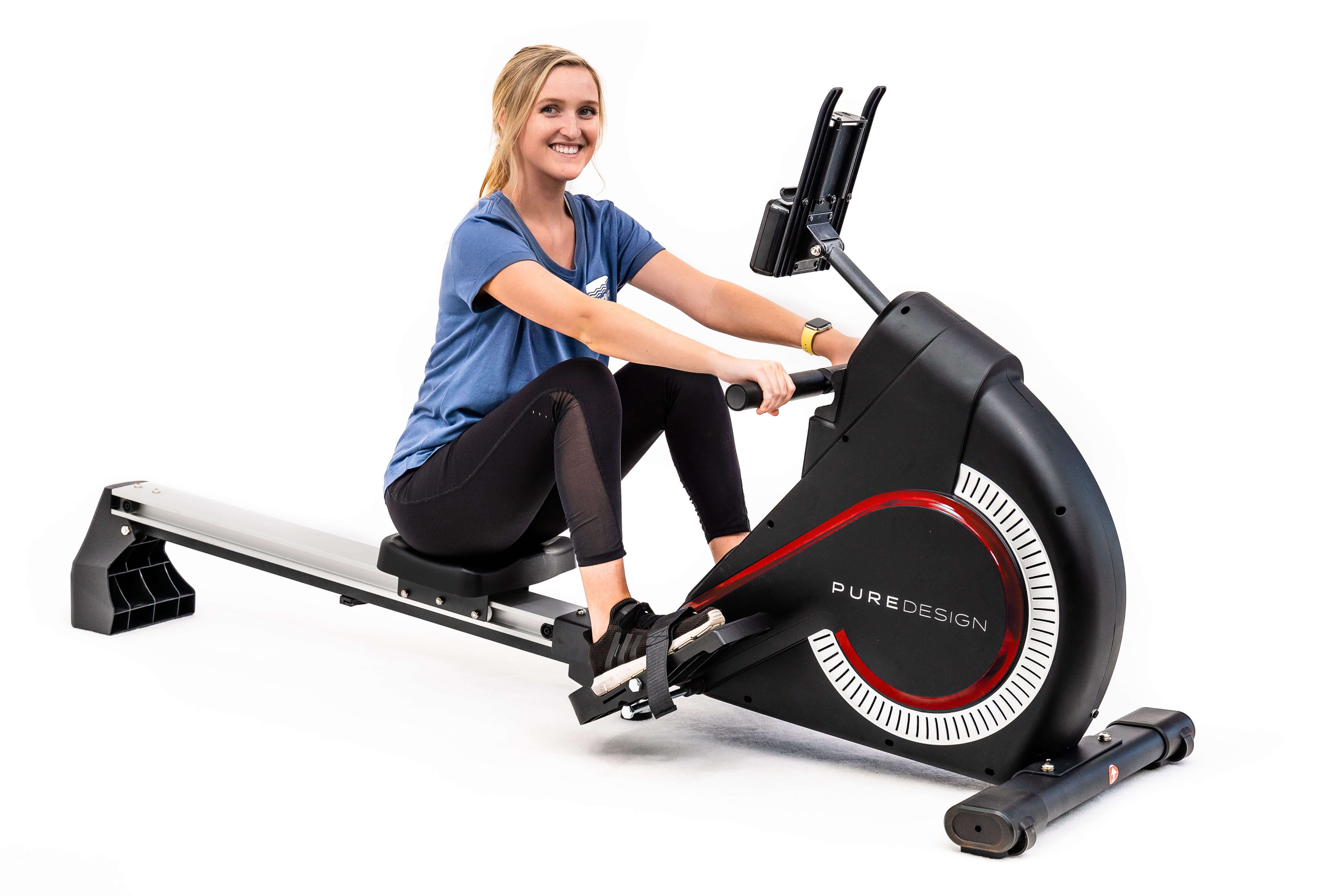 Pure Design PR4S Magnetic Rowing Machine (Red) | Magnetic Rower
