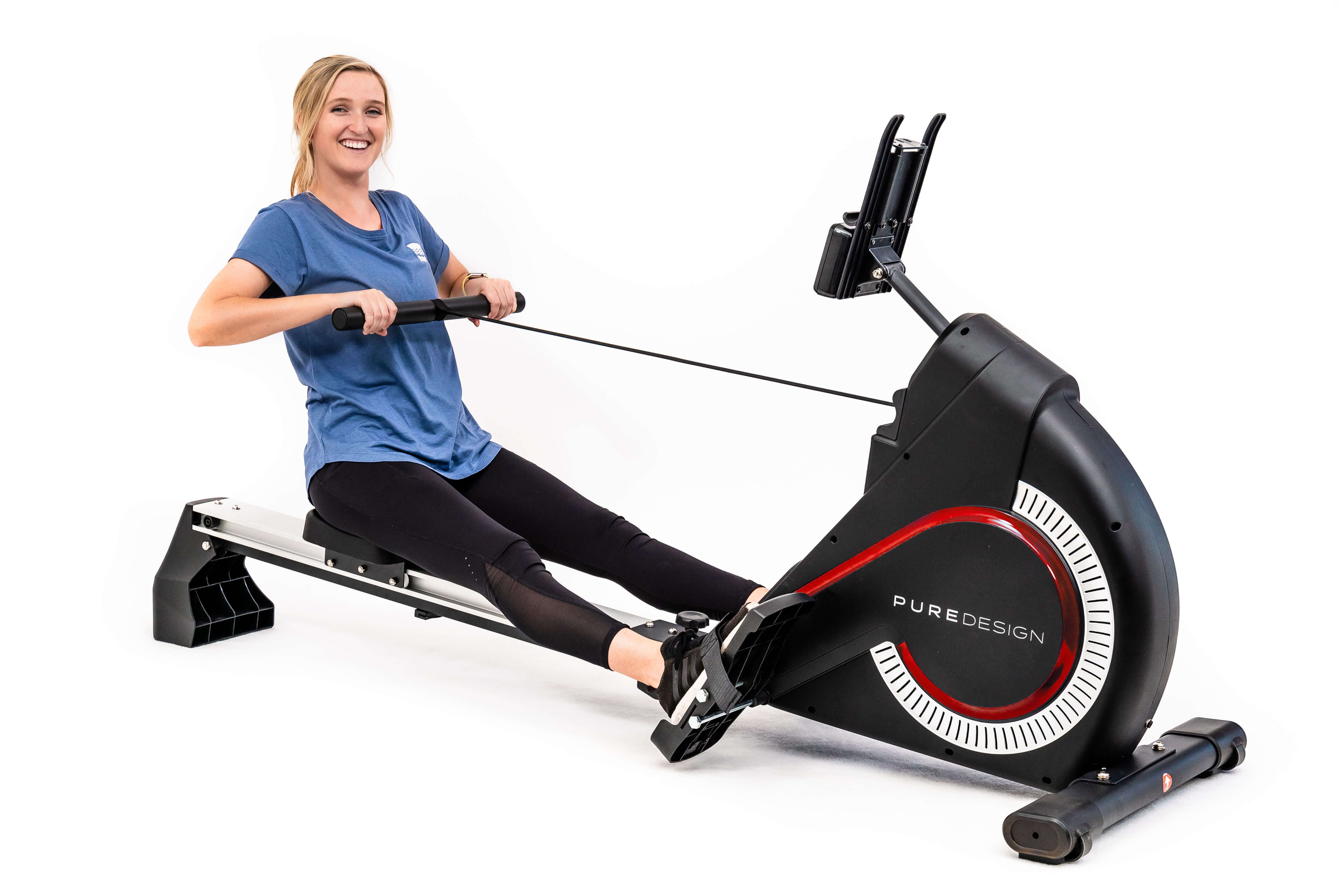 Pure Design PR4S Magnetic Rowing Machine (Red) | Magnetic Rower
