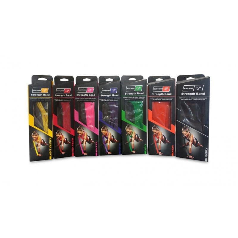 Bodyworx Strength Bands | Resistance Bands 8 Levels for Strength Training & Mobility - EOFY SALE