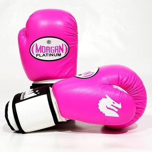 MORGAN PLATINUM LEATHER SPARRING GLOVES