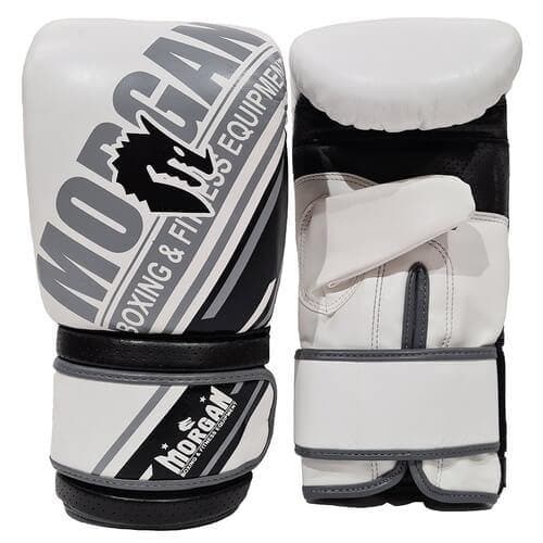 MORGAN AVENTUS LEATHER CURVED BAG MITTS - Musclemania Fitness MegaStore