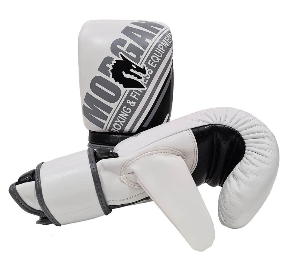 MORGAN AVENTUS LEATHER CURVED BAG MITTS - Musclemania Fitness MegaStore