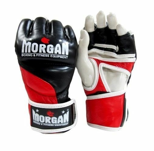 Morgan Platinum Leather MMA Gloves