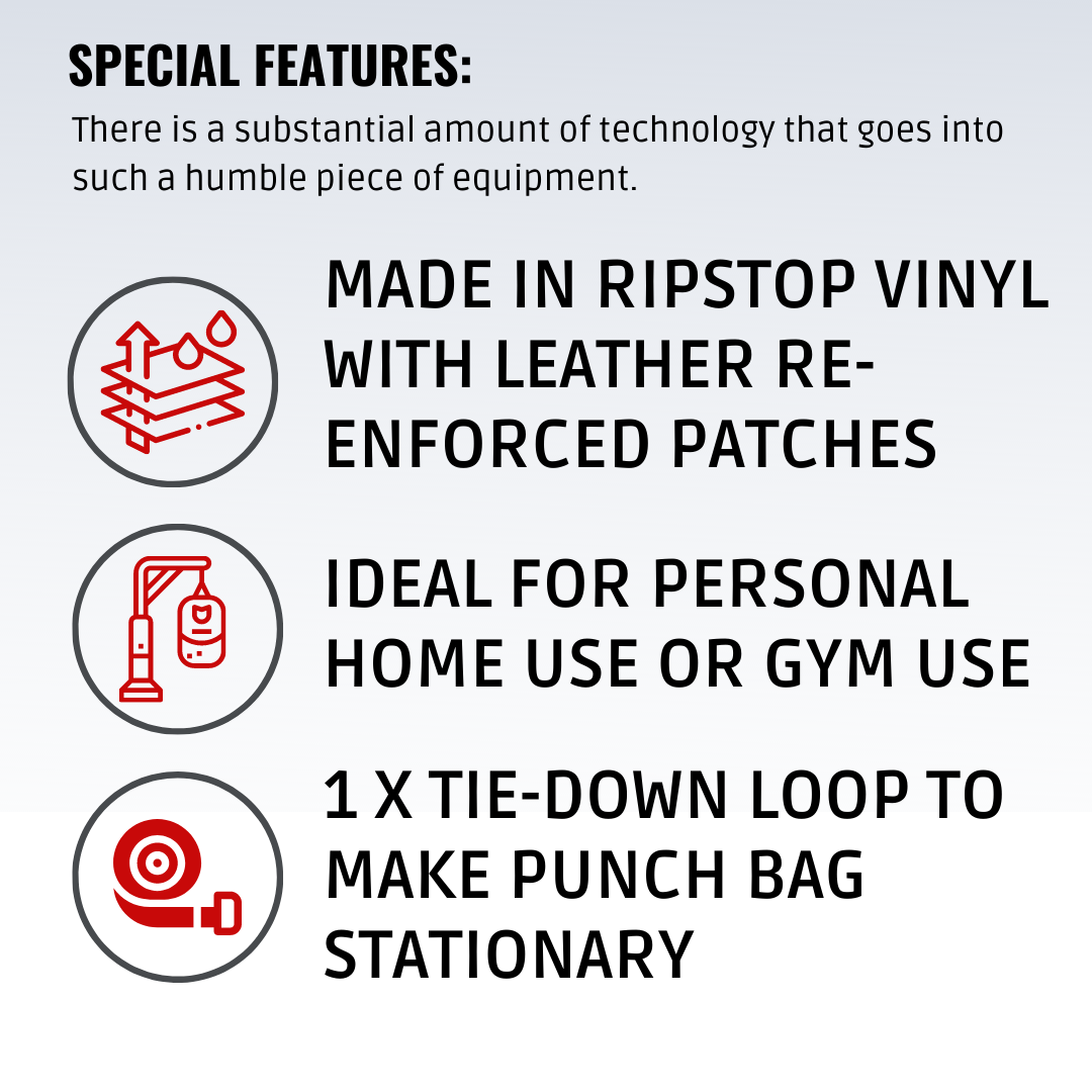 MORGAN 60KG V2 ENDURANCE XL FILLED PUNCH BAG | 6FT FOAM-LINED HEAVY BOXING & MUAY THAI BAG